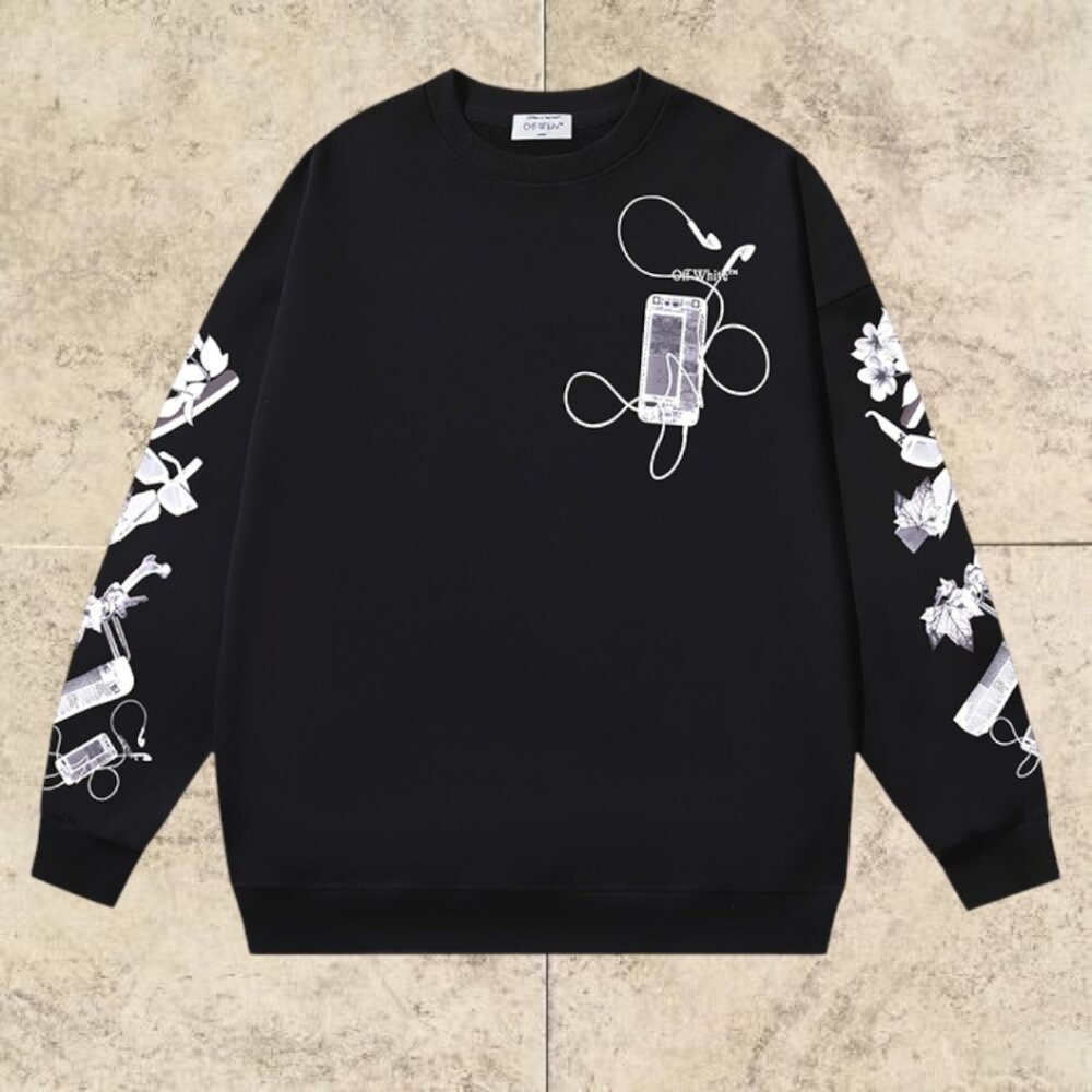 Off-White Men's Sweatshirt Black